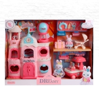 Дом для зверей &laquo;Зайчики: большая семья&raquo; с набором аксессуаров