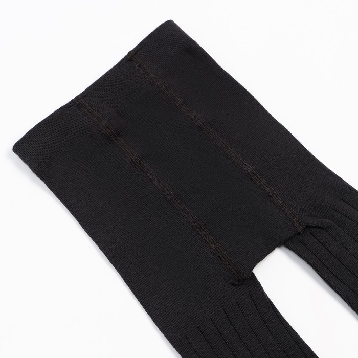 Колготки детские &laquo;вертикальная полоска&raquo;, цвет графит, рост 110-116