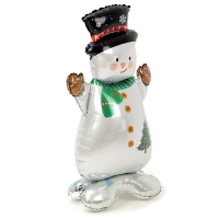 Новый год! Шар фольгированный 48" &laquo;Снеговик в шляпе&raquo;, на подставке