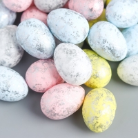 Декор пасхальный "Яйцо - золотые переливы" набор 50 шт разноцветные 2,5х1,8х1,8 см Декор пасхальный "Яйцо - золотые переливы" набор 50 шт разноцветные 2,5х1,8х1,8 см