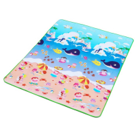 Игровой коврик для детей на фольгированной основе &laquo;Море и пляж&raquo;, размер 180х150x0,5 см, Крошка Я