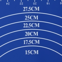 Коврик для выпечки с разметкой Доляна &laquo;Эрме&raquo;, силикон, 40&times;30 см, цвет синий