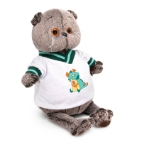 Мягкая игрушка &laquo;Басик в футболке с дракончиком&raquo;, 25 см