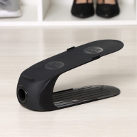 Подставка для хранения обуви, 28×10×14 см, цвет чёрный Подставка для хранения обуви, 28×10×14 см, цвет чёрный