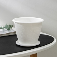 Горшок с поддоном &laquo;Розалия&raquo;, 800 мл, цвет белый