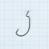 Крючки офсетные YUGANA Wide range worm big eye, № 6, 4 шт.