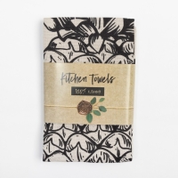 Набор кухонных полотенец Доляна Pineapple 35х60см-2шт, 100% хлопок Набор кухонных полотенец Доляна Pineapple 35х60см-2шт, 100% хлопок