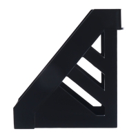 Лоток для бумаг вертикальный Стамм "Стандарт", ширина 100 мм, чёрный