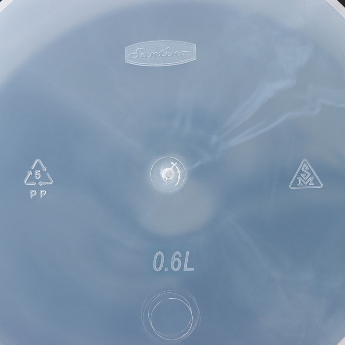 Кашпо для цветов со вставкой &laquo;Арте&raquo;, 600 мл, цвет прозрачный