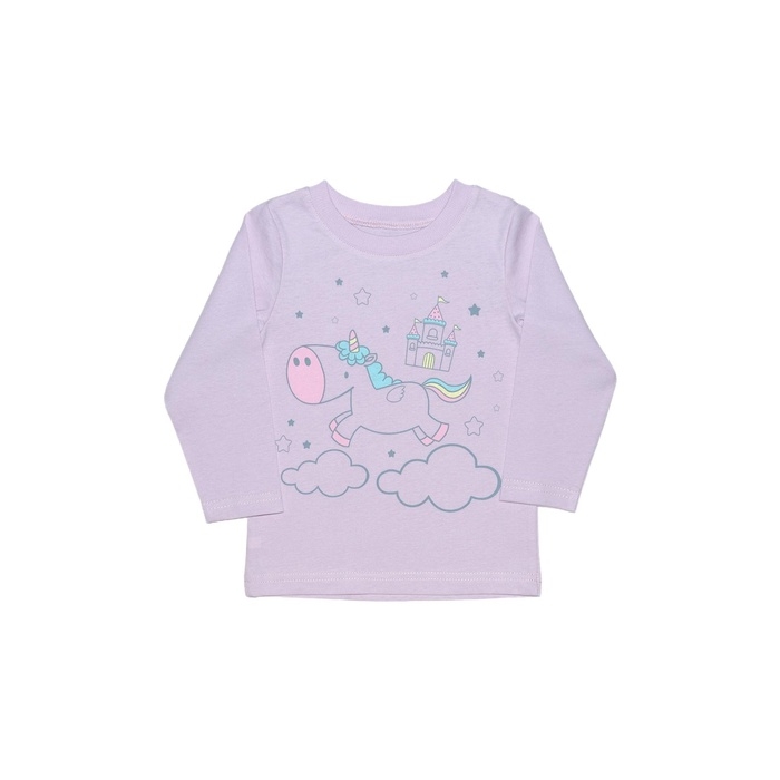 Лонгслив для девочки, цвет сиреневый, рост 86 см