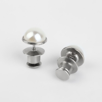 Крючок для сужения пояса, с жемчужинами, 1 шт = 10 частей, 5 &times; 5 см, цвет серебряный