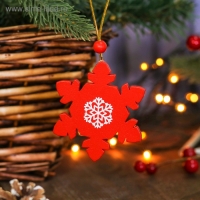 Подвеска новогодняя &laquo;Снежинка&raquo;, МИКС