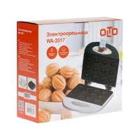 Вафельница электрическая OLTO WA-2017, 750 Вт, орешки, антипригарное покрытие, белая Вафельница электрическая OLTO WA-2017, 750 Вт, орешки, антипригарное покрытие, белая