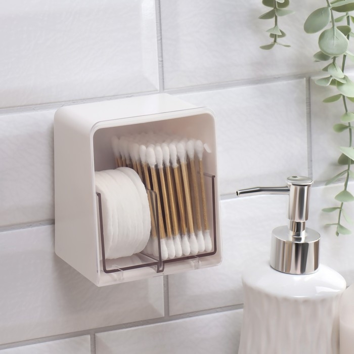 Органайзер для хранения, подвесной, 2 секции, 9,2 &times; 7 &times; 10,7 см, цвет МИКС