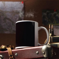 Кружка &laquo;С 23 февраля. Доберман&raquo;, с нанесением