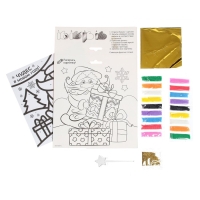 Сияющая фреска на новый год &laquo;Чудес в Новом году!&raquo;, новогодний набор для творчества