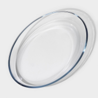 Форма из жаропрочного стекла для запекания и выпечки овальная Доляна, 3 л, 35×24×6 см Форма из жаропрочного стекла для запекания и выпечки овальная Доляна, 3 л, 35×24×6 см