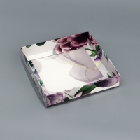 Коробка сборная с PVC крышкой, "Самой красивой", 16 х 16 х 3 см. Кондитерская упаковка Коробка сборная с PVC крышкой, "Самой красивой", 16 х 16 х 3 см. Кондитерская упаковка