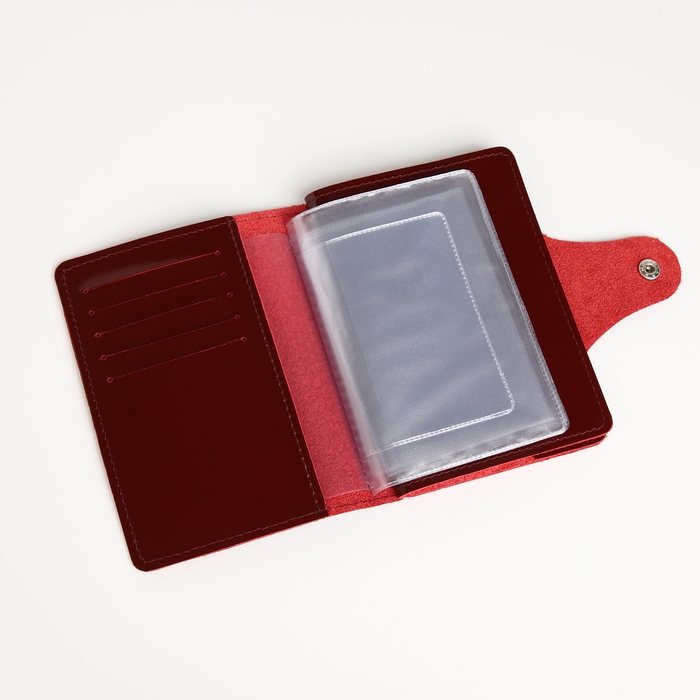 Обложка для автодокументов и паспорта на кнопке, TEXTURA, цвет Обложка для автодокументов и паспорта на кнопке, TEXTURA, цвет