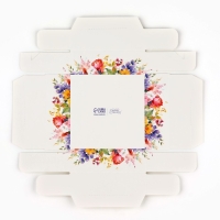 Коробка для кондитерских изделий «Цветочная поляна», 10 х 10 х 10 см Коробка для кондитерских изделий «Цветочная поляна», 10 х 10 х 10 см