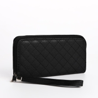 Кошелёк женский на молнии, цвет чёрный Кошелёк женский на молнии, цвет чёрный