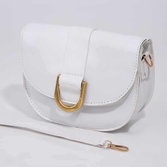 Сумка-мессенджер на магните, цвет белый