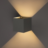 Светильник светодиодный настенный FSD-004, 6 Вт, 450 Лм, 3000К, IP54, 220 В, металл, серый Светильник светодиодный настенный FSD-004, 6 Вт, 450 Лм, 3000К, IP54, 220 В, металл, серый