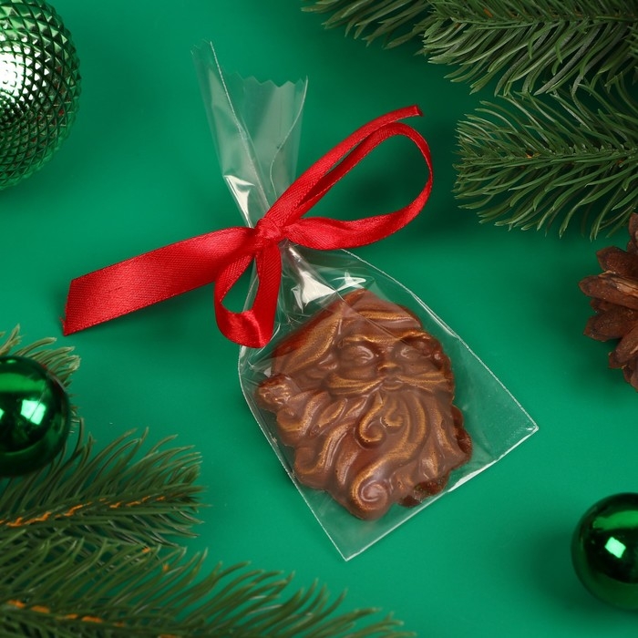 Новый год. Фигура из молочного шоколада "Дед мороз Хо-Хо-хо" , 20 г &plusmn; 5 %