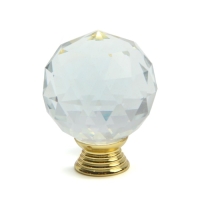 Ручка кнопка Cappio "Алмаз", стеклянная, d=40 мм