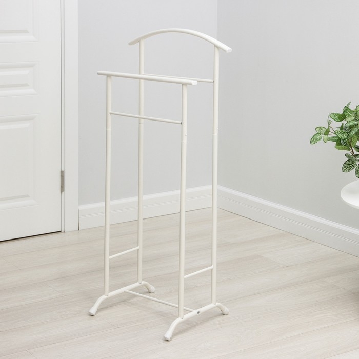 Вешалка костюмная &laquo;Стиль-3&raquo;, 47&times;34,8&times;108 см, цвет белый