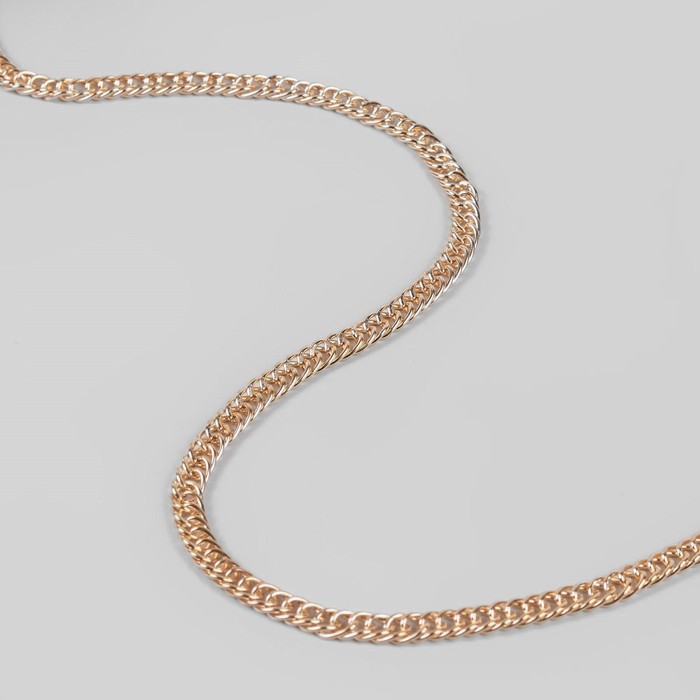 Цепочка для сумки, витая, железная, 7 &times; 9,9 мм, 10 &plusmn; 0,5 м, цвет золотой