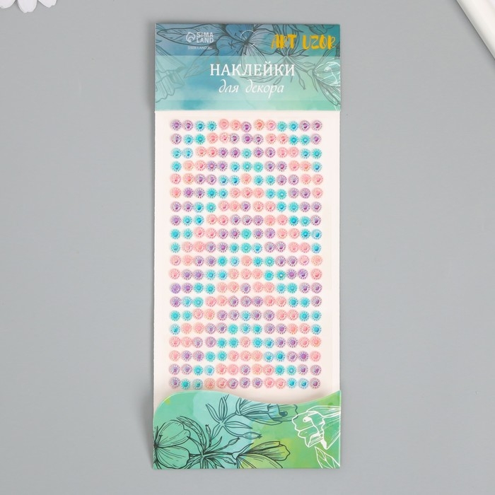 Наклейка пластик стразы Наклейка пластик стразы "Треугольный градиент" МИКС 24,6х10 см