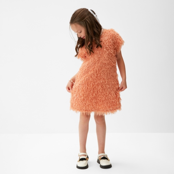 Платье для девочки, MINAKU :Party Dress, цвет розовый, рост 128 см Платье для девочки, MINAKU :Party Dress, цвет розовый, рост 128 см