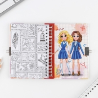 Анкета на замочке, в твердой обложке А6, 40 листов &laquo;Мои школьные друзья&raquo;