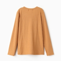 Лонгслив для девочки, цвет горчица, рост 146 см