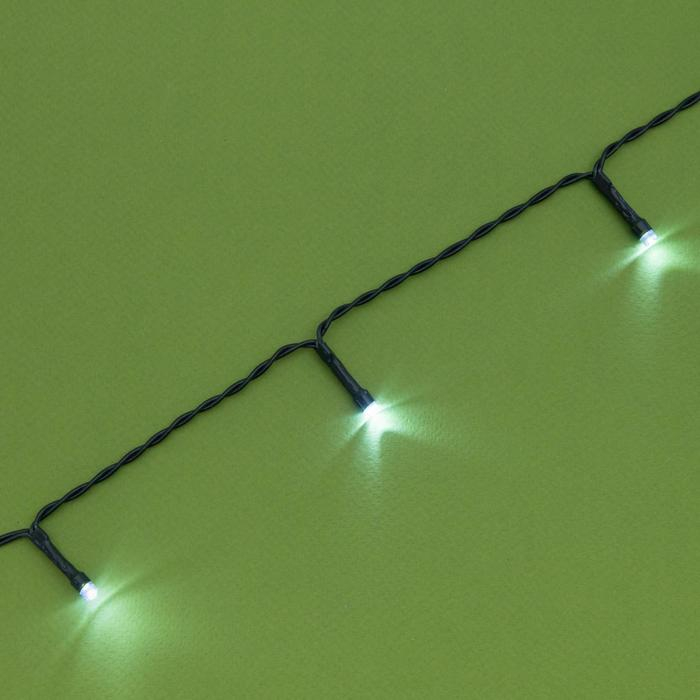 Гирлянда &laquo;Нить&raquo; 20 м, IP44, тёмная нить, 200 LED, свечение белое, 2 режима, солнечная батарея