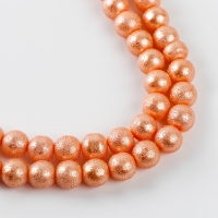 Бусины из стекла, набор 78 шт., размер 1 шт. &mdash; 10 мм, цвет оранжевый