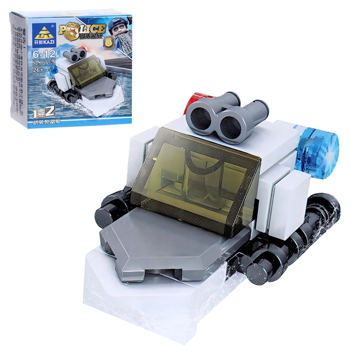 Конструктор блочный &laquo;Полицейский транспорт&raquo;, 10 видов, МИКС