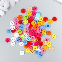 Набор пуговиц декоративных пластик "Россыпь цвета" 0,7х0,7 см Набор пуговиц декоративных пластик "Россыпь цвета" 0,7х0,7 см