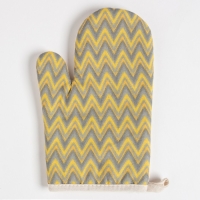 Кухонный набор (2 предмета) Доляна &laquo;Зигзаги&raquo;, прихватка 17х17 см, варежка 26х16 см, 100% п/э