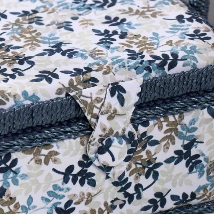 Шкатулка для рукоделия Шкатулка для рукоделия "Лиственные веточки" 20х20х11 см