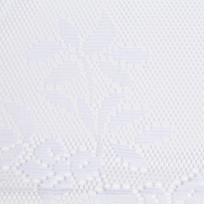 Штора кухонная 265х165 см, белый, 100% п/э, шторная лента