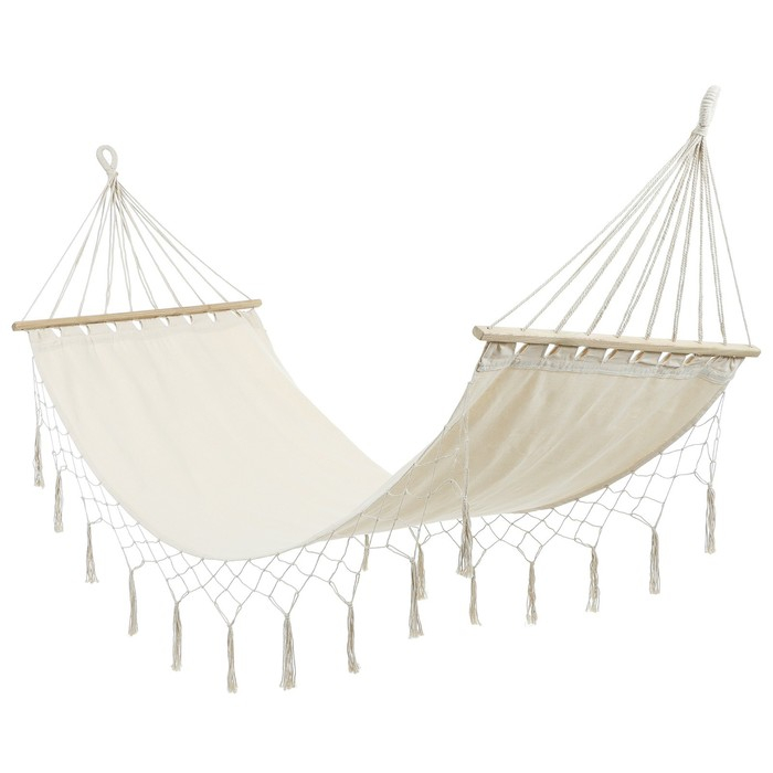 Гамак Maclay, 200х80 см, брезент, цвет бежевый Гамак Maclay, 200х80 см, брезент, цвет бежевый