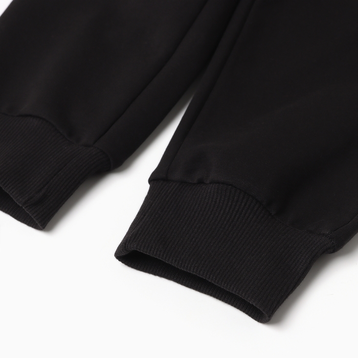 Комплект для мальчика (джемпер, брюки), цвет чёрный, рост 116 см