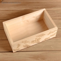 Ящик деревянный "Spa day at home", 24.5×14×8 см, микс Ящик деревянный "Spa day at home", 24.5×14×8 см, микс