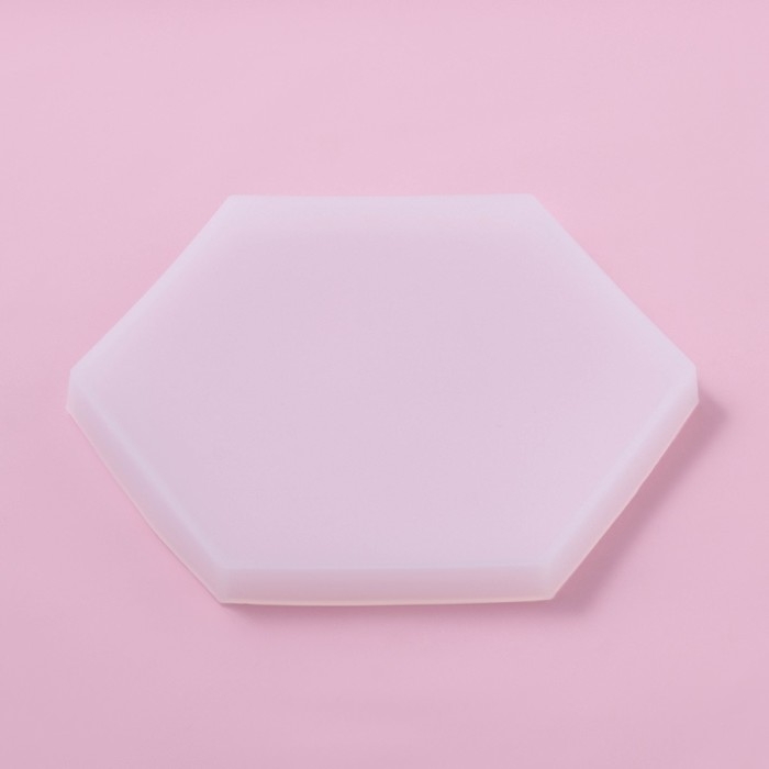 Молд Доляна «Шестиугольник», силикон, 16×14×1,2 см, прозрачный Молд Доляна «Шестиугольник», силикон, 16×14×1,2 см, прозрачный