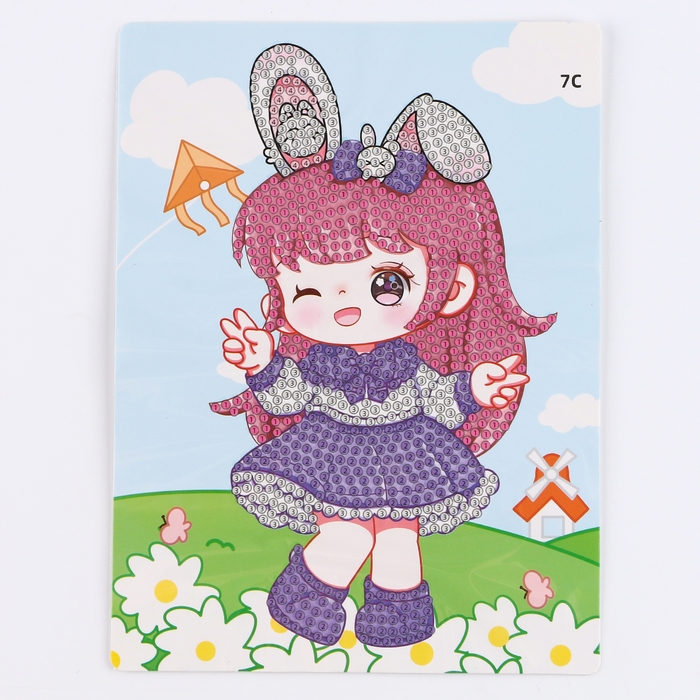 Алмазная вышивка &laquo;Хикари&raquo;, 13,7 &times; 18,3 см, картон, с частичным заполнением