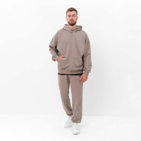 Брюки мужские MIST Men's casual размер 56, серо-бежевый