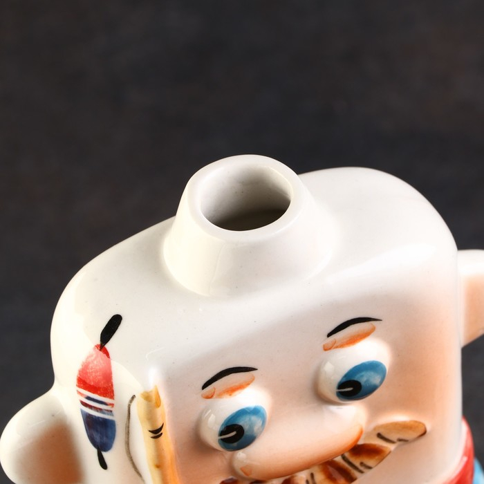 Штоф фарфоровый &laquo;Рыбак&raquo;, 0.35 л, в упаковке книге