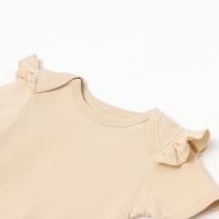 Боди детское с рюшами MINAKU "Nature", цвет бежевый, рост 80-86 см